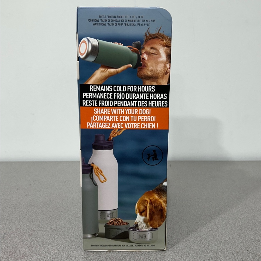 Asobu Buddy Bottle Set of 2 Vacuum Insulated Water Bottle Puppy Dog Set - Picture 3 of 4
